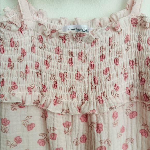 Emily & Oliver Baby Girls Floral Coverall & Headband Set Size NWT - Picture 6 of 13